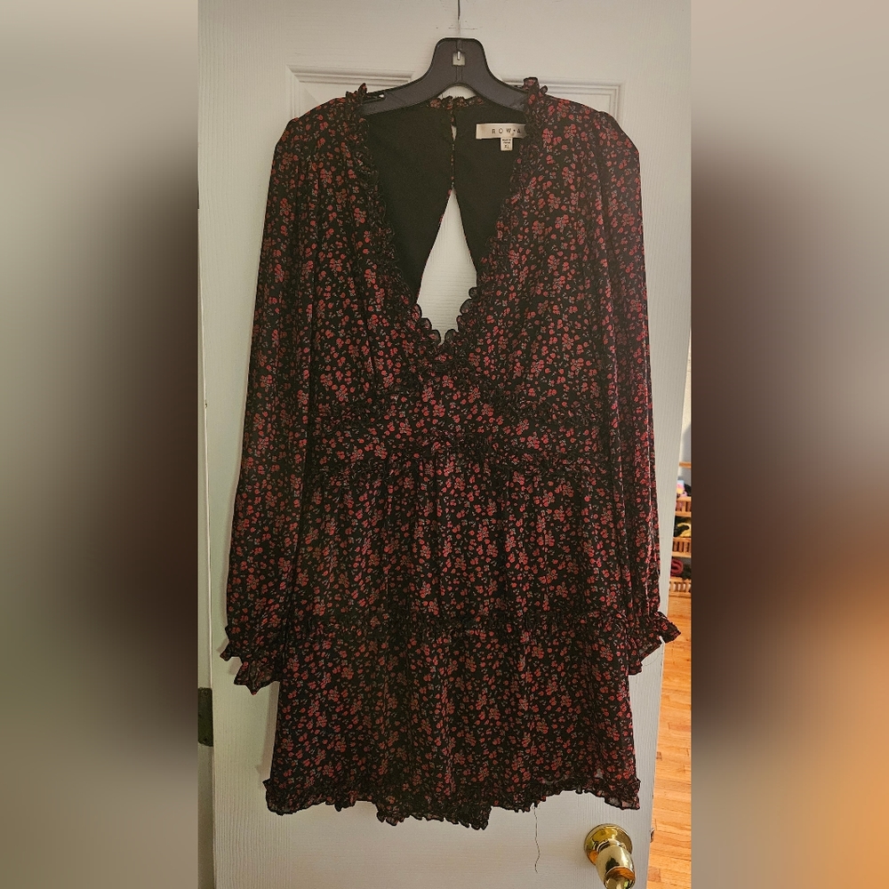 Red Floral Dress